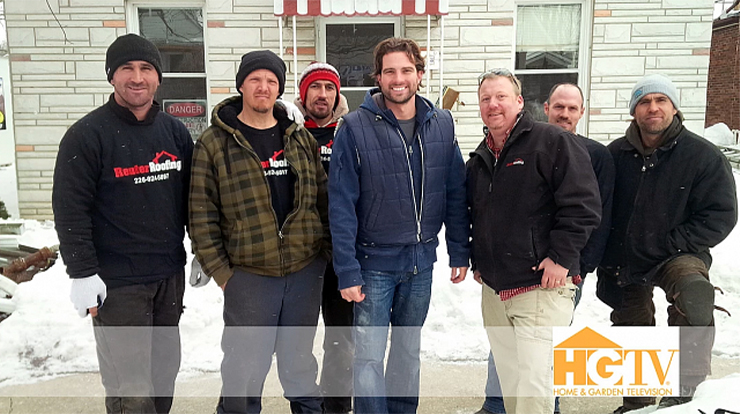 Reuter Roofing team on HGTV